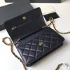 Fashion Selling Classic Upgraded magnetic hardware channell womens chain wallets Top Quality Sheepskin Luxurys Designer bag Coin Purse Card Holder