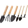 Other Garden Supplies 6Pcs Gardening Tool Set Spade Shovel Rake For Garden Plants Flower Pot Cactus Vegetables Indoor Small Succulent Kit 230714