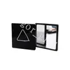 2023 9 Style Marque Compact Miroirs Forme Ronde Et Carrée C Logo Triangle Marque De Luxe Fille Outils De Maquillage Miroir Simple Face Mini Facile À Prendre Femmes Outils Cosmétiques Stock