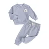 Marca Baby Boy Set di vestiti Autunno Casual Baby Girl Abbigliamento Tute Tuta da bambino Felpe Pantaloni sportivi Primavera Set di vestiti per bambini