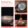 Plates Fruit Container Necessity Cooking Bowl Stainless Steel Home Small Mixing Storage Organizer