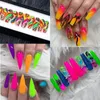 Nail Glitter 9 Box Neon Powder Super Bright Fluorescence Pigment Dust Iridescent Designs Decoration Supplies for Professionals Set 230714