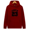 Moletom Masculino de Outono Fleece Hip Hop Basketball Moletom Com Capuz 23 Estampado Masculino Moletom Com Capuz Moletom Com Capuz Streetwear Preto