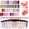 Nagelglitter möte över 8pcs12pcs16pcs doppningssystem kit pulver med basaktivator flytande gelfärg naturlig torr 230714