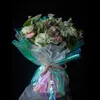 Papier d'emballage arc-en-ciel violoncelle fleur papier d'emballage floral bonbons gâteau biscuit emballage artisanat cadeau emballage coloré cellophane rouleau 230714