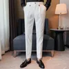 Camis Men Suit Pants 2023 New British Style Business Casual Solid Slim Fit Straight Dress Pants for Men Formal Trousers Men Clothing