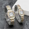 Les montres de couple Top Fashion Classics sont fabriquées en acier inoxydable importé de haute qualité pour dames à quartz élégante table en diamant noble 50 mètres montre étanche Très belle