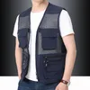 Men s Vests Summer Thin Mesh Vest Outdoor Sportsfor Jackets Bigsize Bomber Sleeveless Casual Tactical Work Wear Camping Fishing 230715