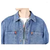 Jaquetas masculinas homens denim homens multi bolso jaqueta tendência casual marca de moda japonesa solta montagem roupas de trabalho 2023 streetwear