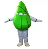 2023 Wysokiej jakości gorące zielone pierogi kostiumy maskotka fantazyjna sukienka prawdziwe zdjęcie