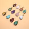 Pendant Necklaces Natural Stone Pendants Water Drop Amethysts Opal Crystal For Jewelry Making Diy Women Necklace Party Gifts