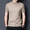 Maglioni da uomo Sueter Masculino Moda Casual Maglione Uomo Manica corta Elastico Autunno Qualità Liscio Confortevole Maglia Pull Hommes M-4XL