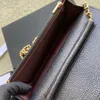 10A yükseltilmiş manyetik hasp metal fermuarlı kollar çip kimlik doğrulaması mini havyar koyun derisi kadın zincir cüzdanları kutu cüzdanları omuz çantası çapraz gövde çantası