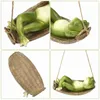 Garden Decorations Animal Garden Sculptures Frog Statue Home Decor Figurine Outdoor Statues Household Resin Swing Swings L230715