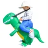 Opblaasbare Dinosaurus Cosplay kostuum grappig feest volwassen kinderen Halloween239D