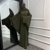 Abbigliamento etnico Donne musulmane Abito hijab Abiti da preghiera Batwing Abaya Copricapo coordinato Sciarpa Islam Jilbeb Dubai Turchia Saudi Ji202F