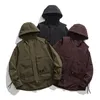 Hommes Vestes Hommes En Plein Air Mode Lâche Casual Montagne Porter Coupe-Vent À Capuche Cargo Veste Cityboy Harajuku Streetwear Coupe-Vent Manteau