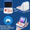 Jogadores de jogos portáteis A6 Plus Mini Handheld Arcade Style Emulator Portable Game Console Built-in 600 Games 800mAh Battery TV Out 2 Controller Gamepad 230715