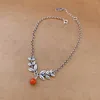 طراز Anklets Style Style 925 Sterling Silver Red Agate Bead Anklet anklet inchnic heat leat leat stair bracle chain jewelry for women