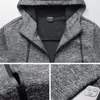 Herrtröjor 2023 Vinter grundläggande tjocka varma hoodie -män zip up fleece tröjor 7xl 8xl plus size solid bomull casual termisk hoody jacka jacka