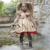 Vampire Filles Costumes Halloween Costume pour Enfants Mariage Fantôme Mariée Fleur Fille Sorcière Costume Vaudou Disfraz260L