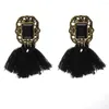أقراط مسمار Meiliyishi Fashion Crystal Jewelry Vintage Tassel Bib for Women Gift