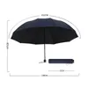 傘の大きな傘の折りた図UV保護長いハンドル風に強い強化された男性のビジネスギフト