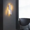 Candeeiro de parede moderno LED acrílico simples candeeiro de quarto sala de estar cabeceira escada nórdico decoração para casa luzes de onda interior