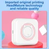 Cute Mini Endurance Portable Label Thermal Printer Bluetooth Inkless Print For Student Error Title Note Wrong Pocket Po