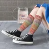 Kadın SOCKS BOHO Vintage Çağdaş Uyluk Diz Yüksek Çoraplar Kawaii Çok Molor Modern Malf Üst ​​Tüp