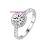 Band Rings Moissanite Rings 1ct D Vvs Moissanite Diamonds S925 Hip Hop Ring Sterling Silver Engagement Wedding Rings