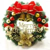 Decoratieve Bloemen Kerst Krans Rotan Navidad Decoraties Voor Thuis Deur Decor Opknoping Kunstmatige Slingers Ghirlanda Natalizia