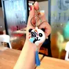 Keychains 2023 Söt panda Keychain Tassel Mask Pendant Chinese Style Women Car Key Chain Holder Luxury Bag Tillbehör