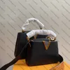 Woman Capucines BB Handbags Taurillon leather handbag Designer Adjustable strap messenger bag