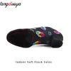 Dance Shoes High Heel Dance Shoes Sneakers Women Ballroom Latin Dance Shoes Woman Black nära Toe Dancing Shoes for Women Lip Print 230715