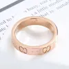 Luxurys nail ring mens ring rings designer Fashion Titanium Steel Engraved Letter Pattern designer ring engagement ring rings for women