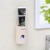 ECOCO Otomatik Diş Macunu Dispenser Toz geçirmez diş fırçası tutucu Buğday Saman Duvarı Monte Diş Macunu Banyo için 304m