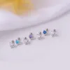 Stud Earrings 1Piece 0.8MM Stainless Steel For Women Ear Cuffs Fashion Jewelry Butterfly Heart Zircon Piercing