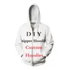 Accepter Cher client Conception DIY Film D'horreur Chucky 3D Hoodies Femmes Hommes 3d Impression Sublimation Zipper Hoodies232m