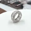 Bandringar 925 Sterling Silver/10K/14K/18K Gold Premium VVS D Custom Moissanite Diamonds Iced Out Hip Hop Ring för män med certifikat