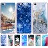 För xiaomi mi5 mi 5 m5 fodral kisel mjuk tpu bakre telefon täcke mi5 m5 coque stötfångare marmor snö flingor vinter jul