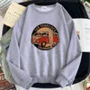 San Francisco Californie Vintage School Bus Homme Pull Surdimensionné Vintage Hoodies Crewneck Hip Hop Vêtements Hommes Long