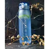 Water Bottles Straw Cup Female Student Fresh Simple Portable Bounce With Rope Frosting Sports Plastic