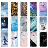 For Huawei Honor 8 Lite Soft Tpu Silicon Back Phone Cover For Protective Coque Bumper Marble Snow Flake Winter Christmas