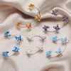 Backs Earrings 1pcs Colorful Glitter Butterfly Ear Cuff For Women Girls Non Piercing Clips On Without Jewelry