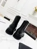 Luxury Brand Womens Ankle Boots Autumn Winter Knight Cowboy Fashion Casual Shoes Low Heel 4CM Size 35-41