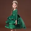 Girl's Dresses Kids Christmas Eve Girls Wedding Flower Dresses Princess Autumn Costume Elegant Party Pageant Formal Gown For Teen 3-12 Years 230715