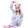 Costume de licorne étoile Pyjamas pour femmes Combinaison Kigurumi Hoodies Adultes Costumes d'Halloween249S