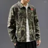 Vestes pour hommes 2023 printemps automne hommes noir Denim veste tout match coréen décontracté à la mode mâle Camouflage travail petit haut