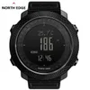 North Edge Men Sports Watches Waterproof 50m LED Digital Watch Men Militär kompass Altitude Barometer